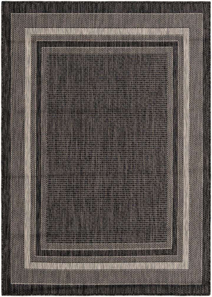 4' x 5' Easy-Clean Border Indoor / Outdoor Rug