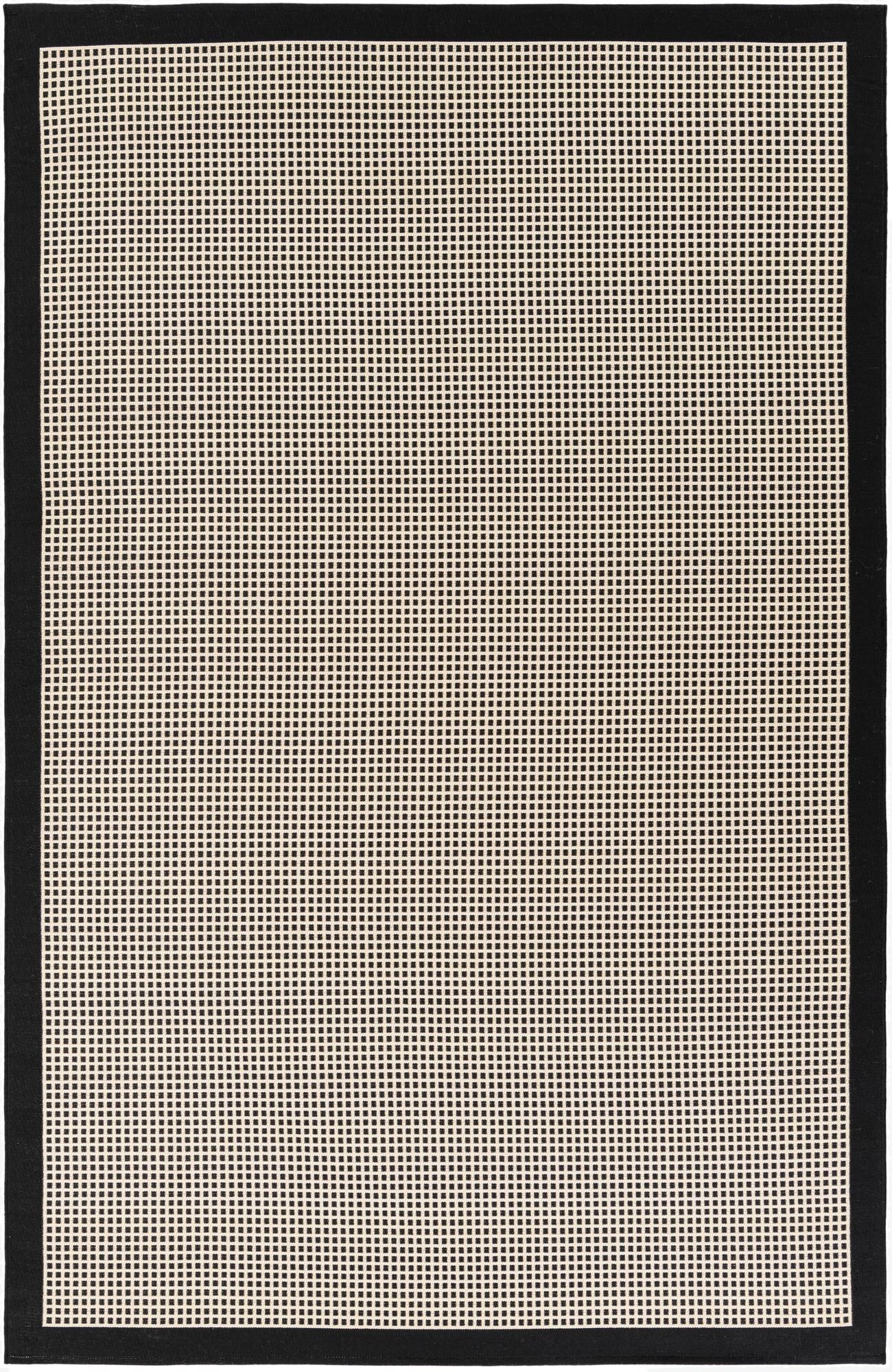 6' x 9'  Washable Border Indoor / Outdoor Rug