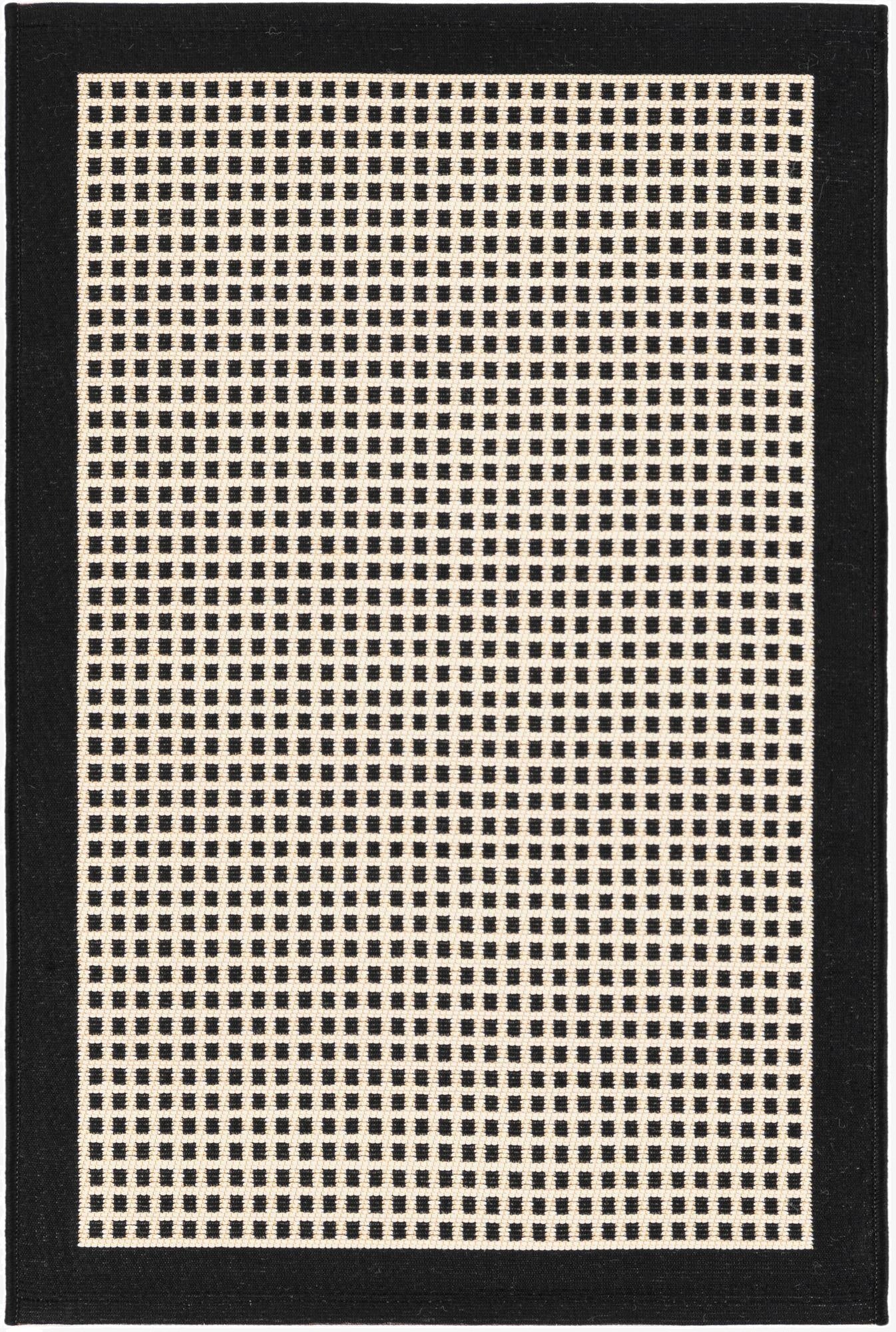 2' x 3'  Washable Border Indoor / Outdoor Rug