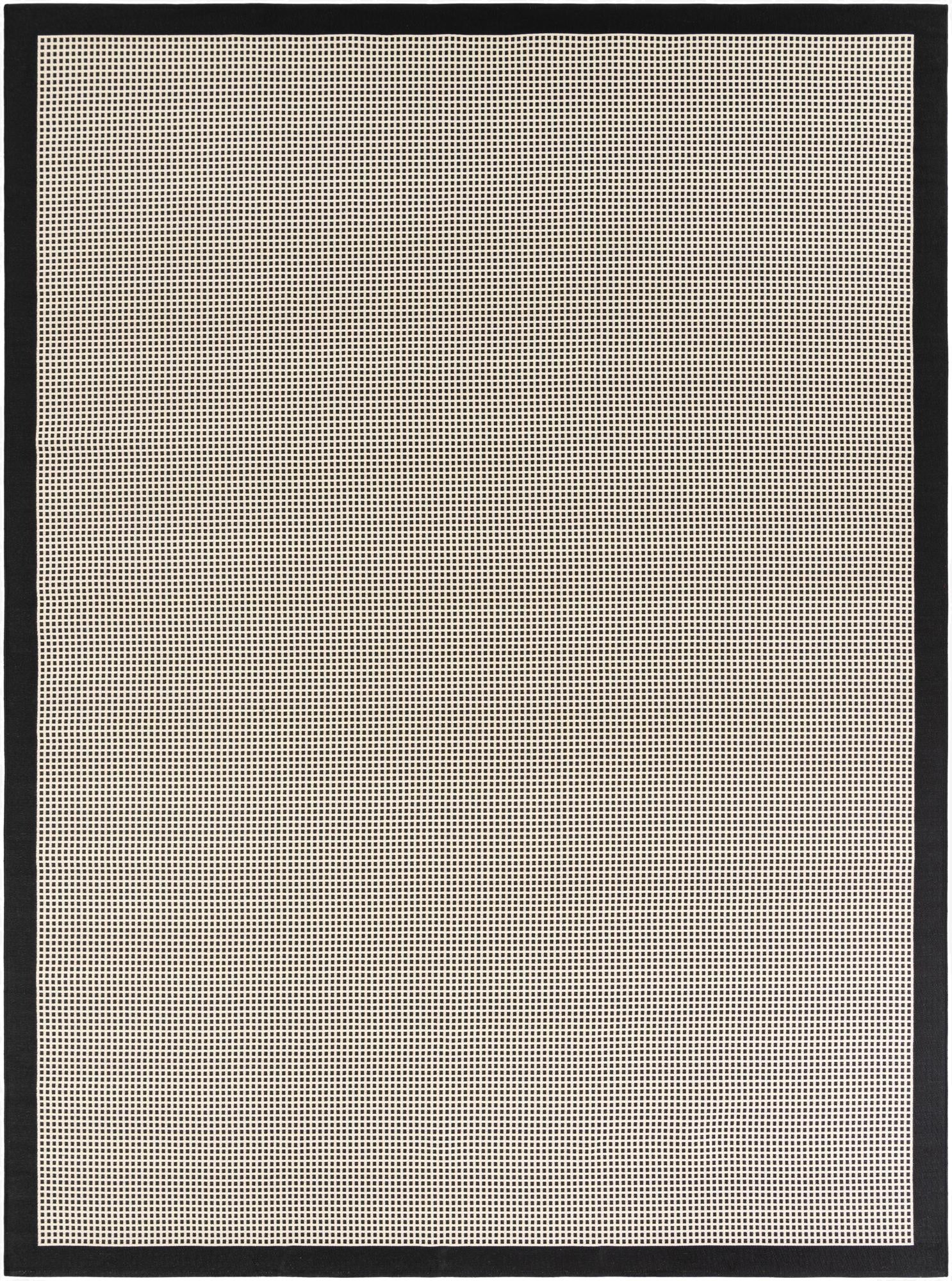 Primary image 9' x 12'  Washable Border Indoor / Outdoor Rug