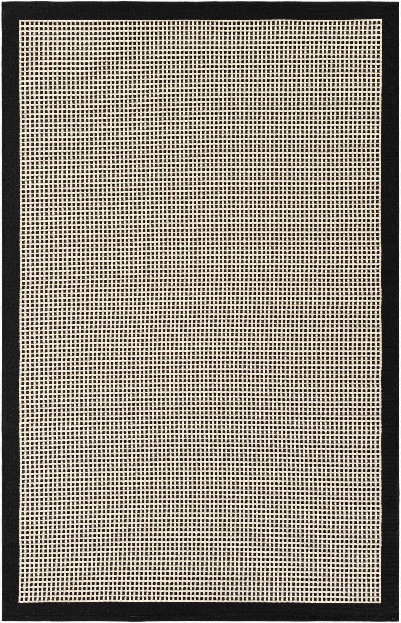 5' x 8'  Washable Border Indoor / Outdoor Rug