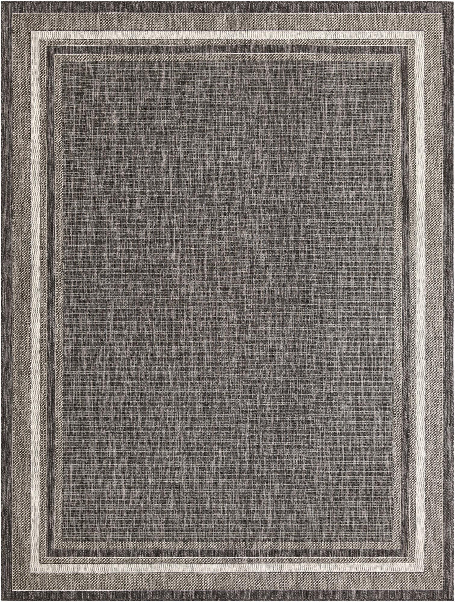 Primary image 9' x 12'  Washable Border Indoor / Outdoor Rug