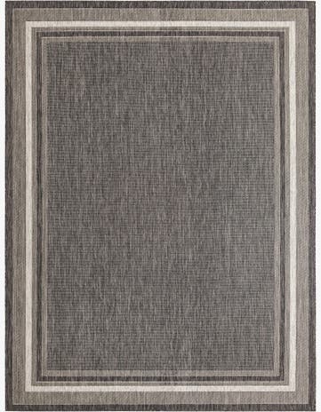 9' x 12' Easy-Clean Border Indoor / Outdoor Rug