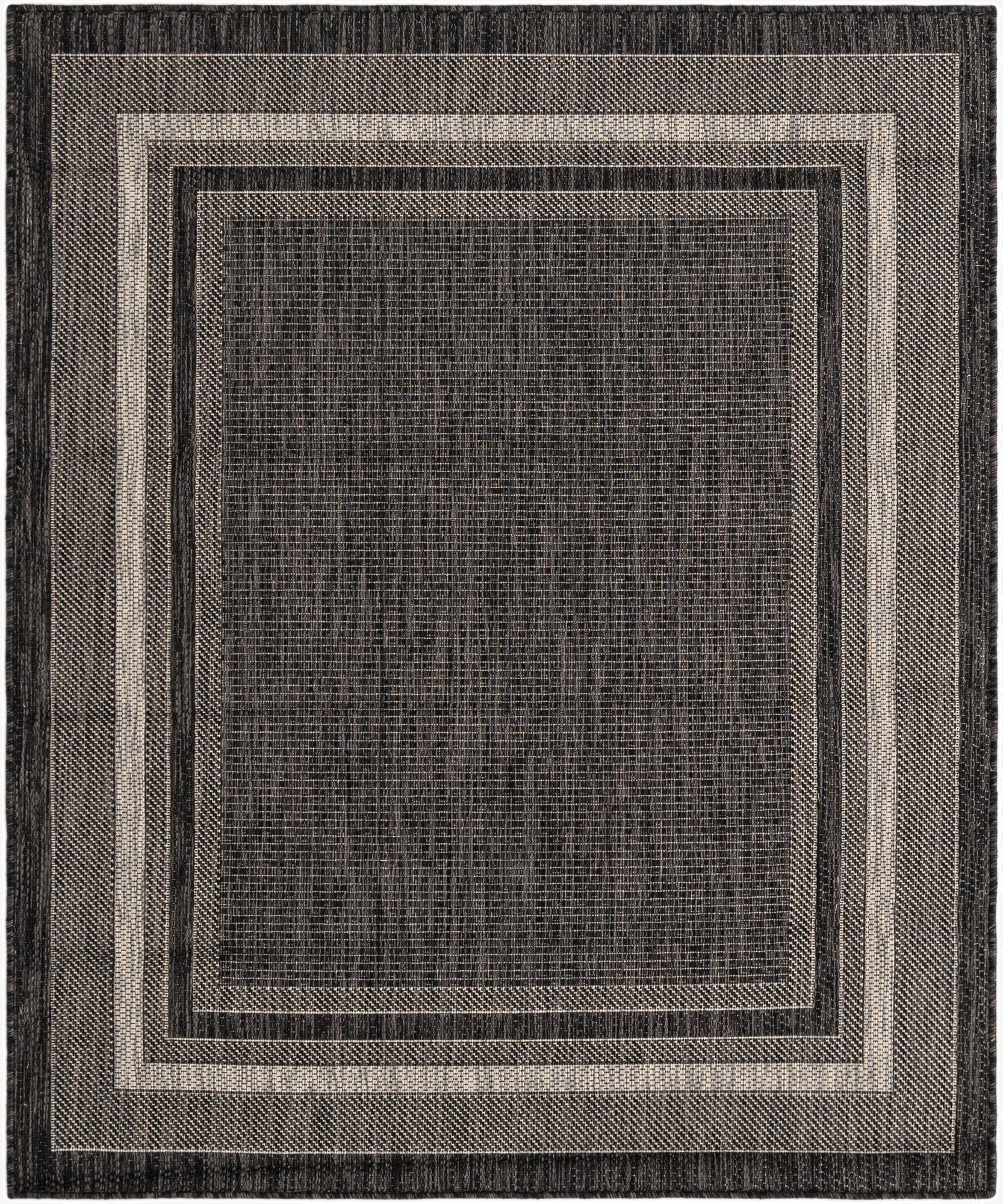 4' x 5'  Washable Border Indoor / Outdoor Rug