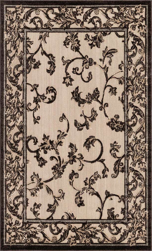 5' x 8' Easy-Clean Botanical Indoor / Outdoor Rug