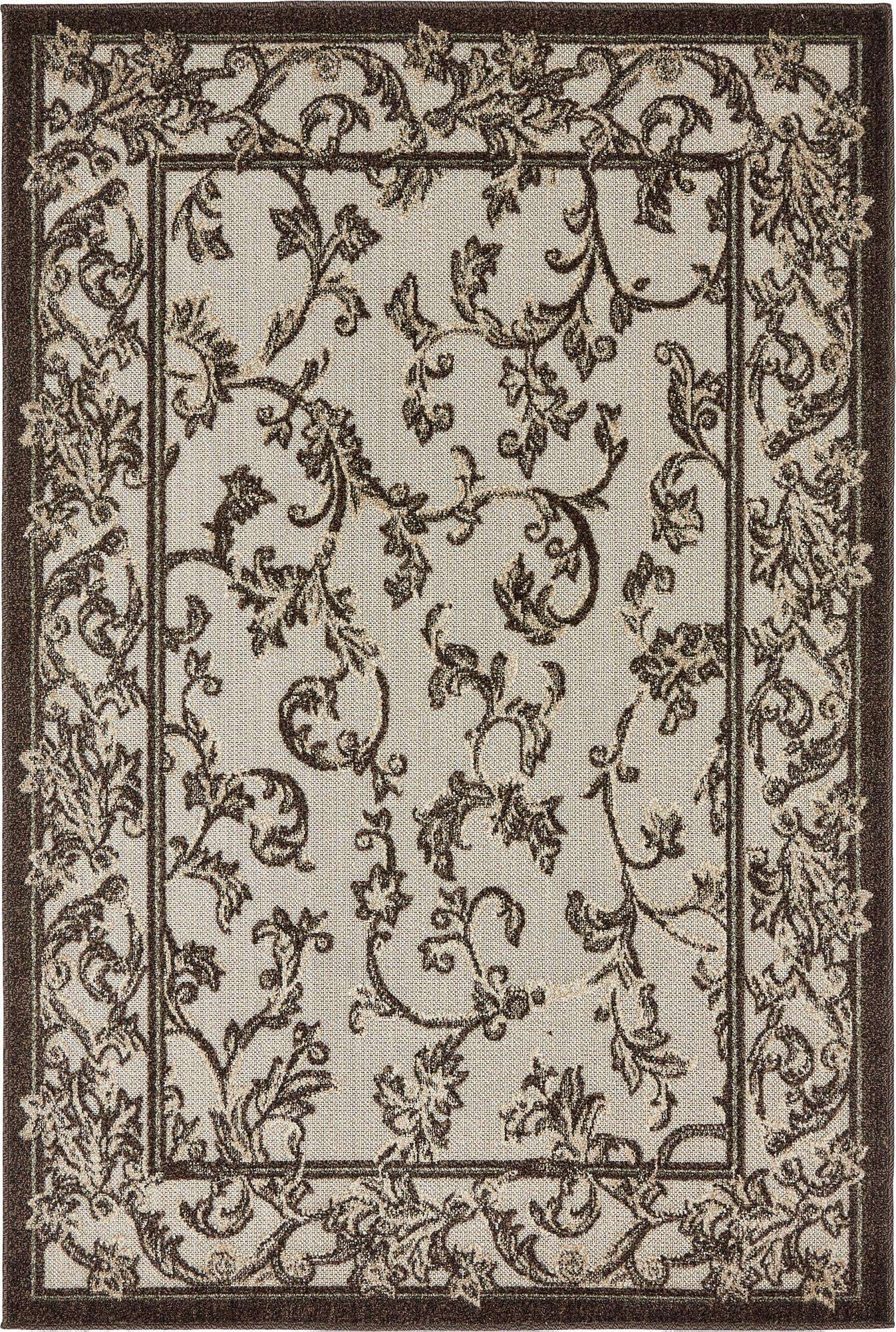4' x 6' Easy-Clean Botanical Indoor / Outdoor Rug