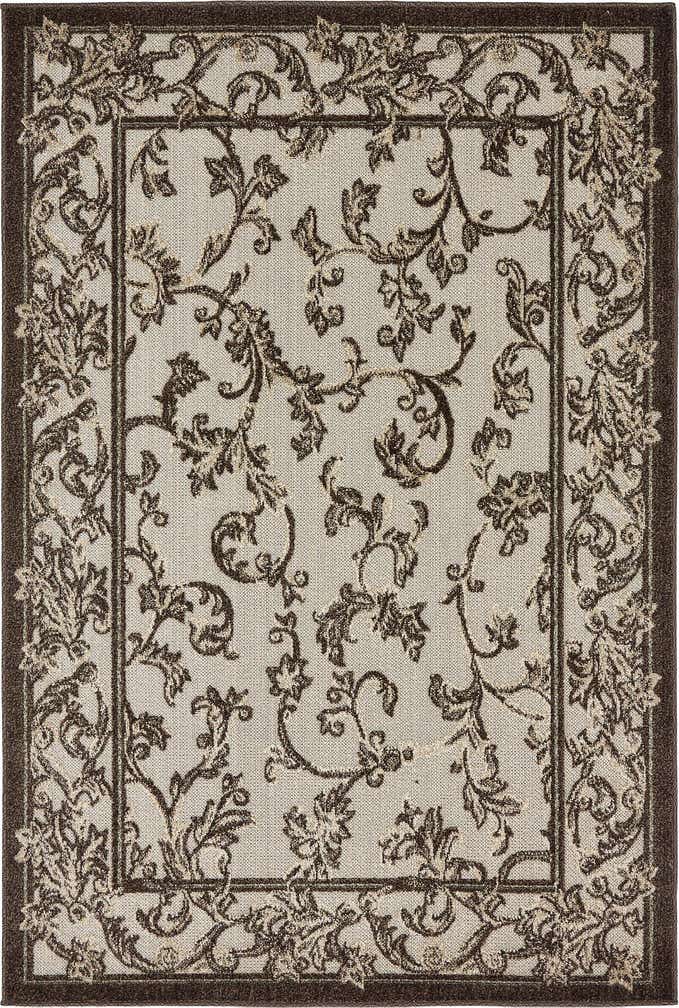 4' x 6' Easy-Clean Botanical Indoor / Outdoor Rug