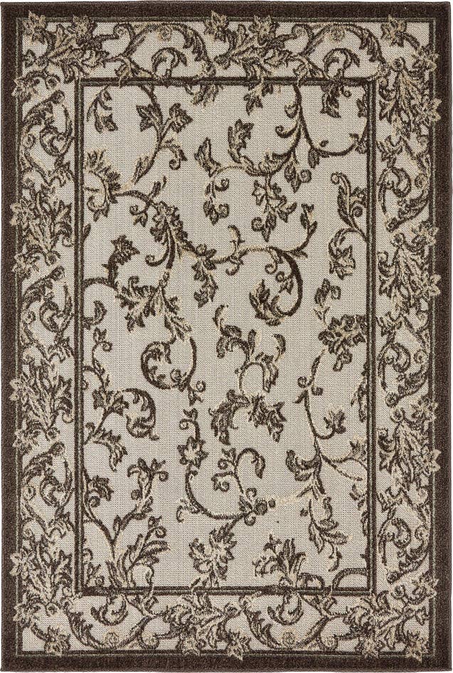 Detail image of 125cm x 185cm Easy-Clean Botanical Indoor / Outdoor Rug