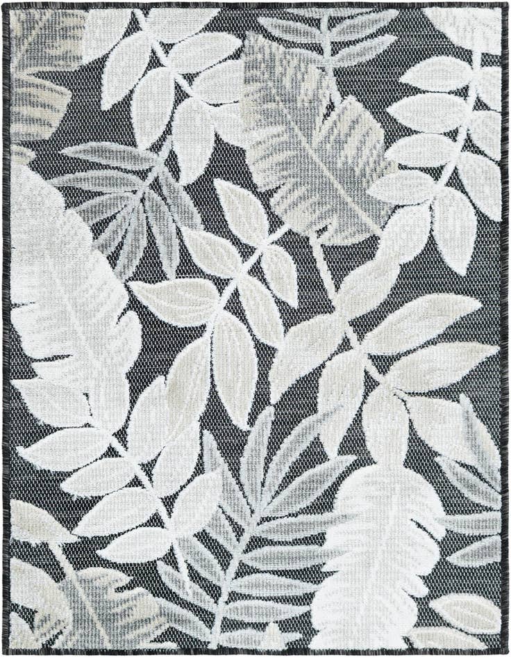 Detail image of 2' 2 x 3' Easy-Clean Botanical Indoor / Outdoor Rug