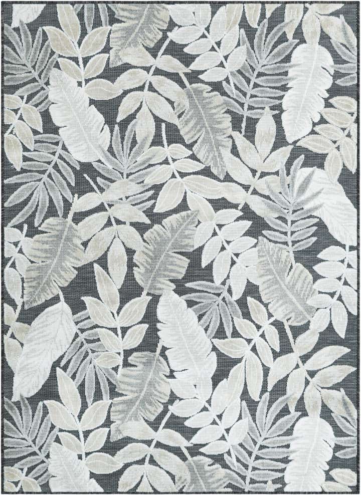 4' 5 x 6' Easy-Clean Botanical Indoor / Outdoor Rug
