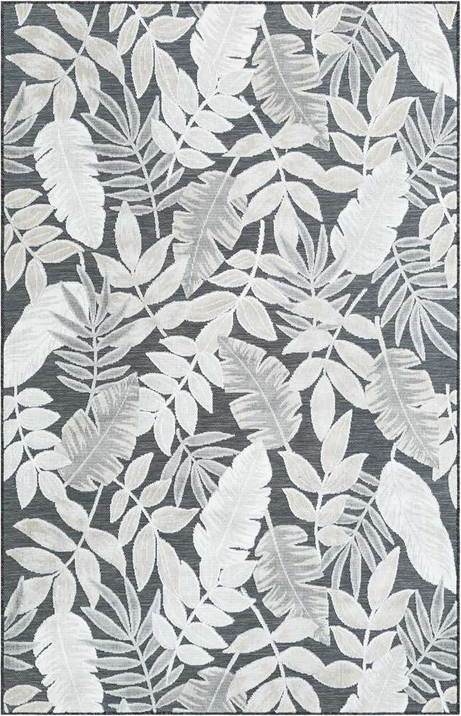 5' 2 x 8' Easy-Clean Botanical Indoor / Outdoor Rug
