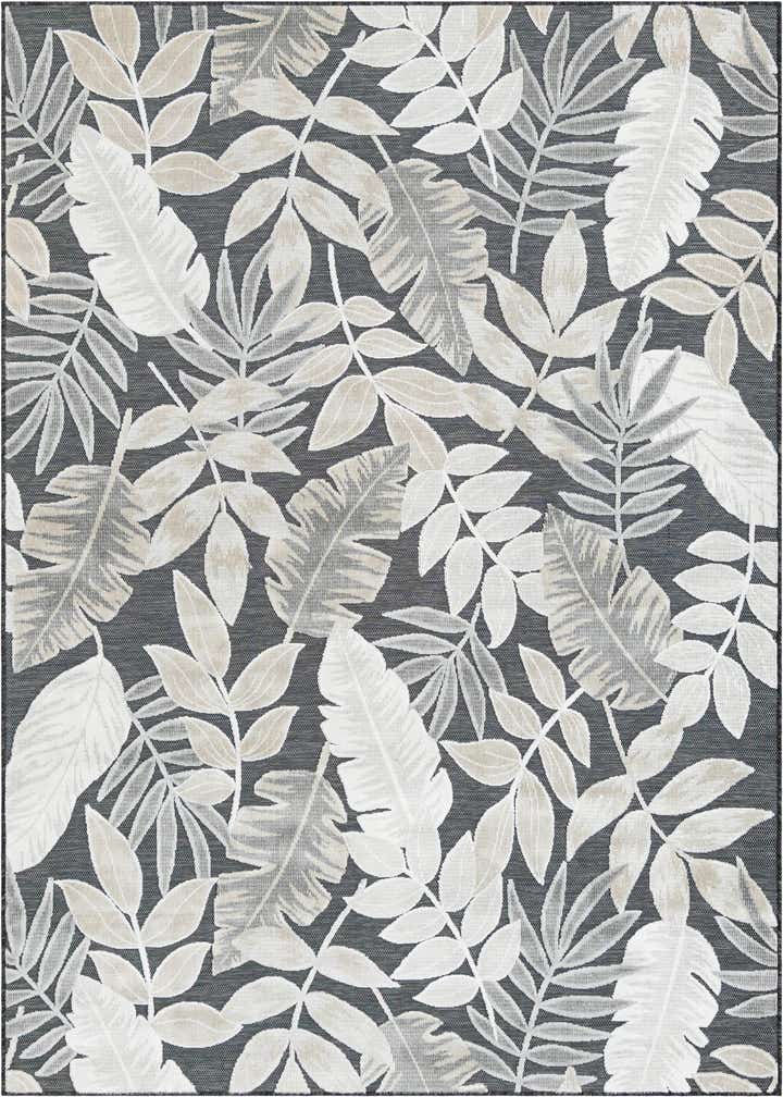 6' 4 x 9' Easy-Clean Botanical Indoor / Outdoor Rug