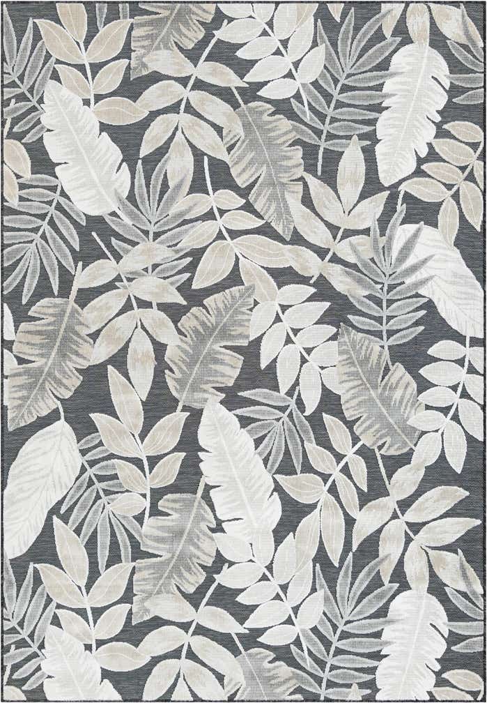 6' 4 x 9' Easy-Clean Botanical Indoor / Outdoor Rug