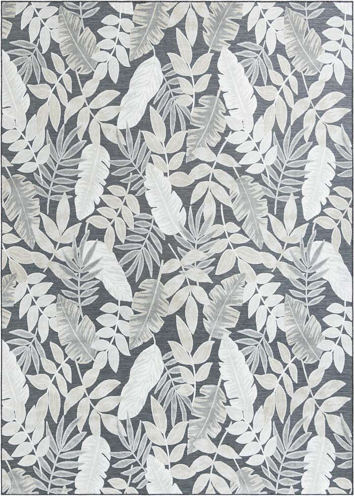 9' 9 x 12' Easy-Clean Botanical Indoor / Outdoor Rug
