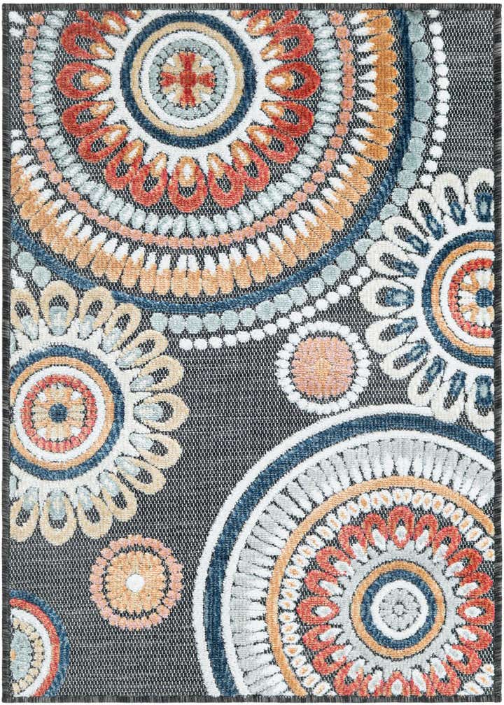 2' 2 x 3' Easy-Clean Botanical Indoor / Outdoor Rug