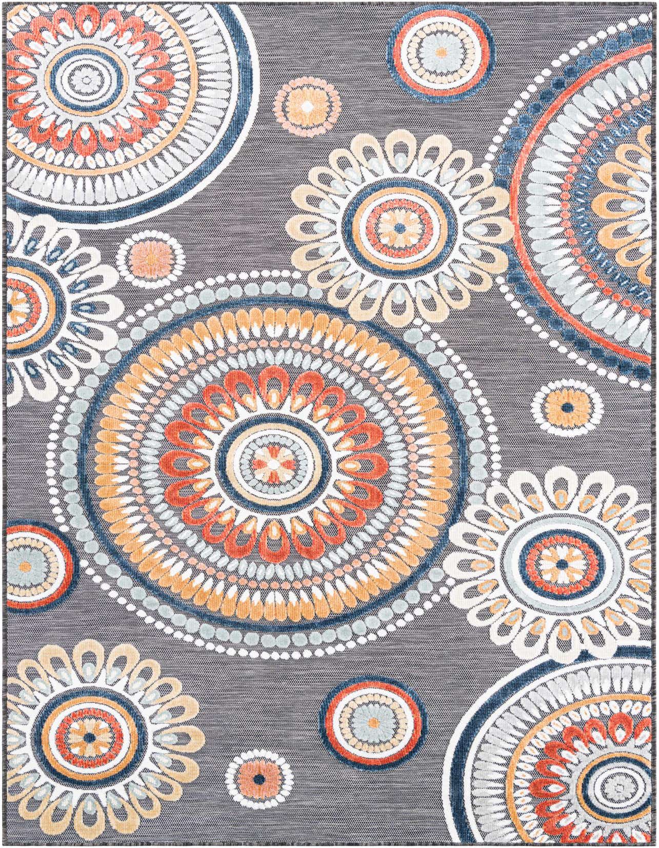 5' 2 x 8' Easy-Clean Botanical Indoor / Outdoor Rug