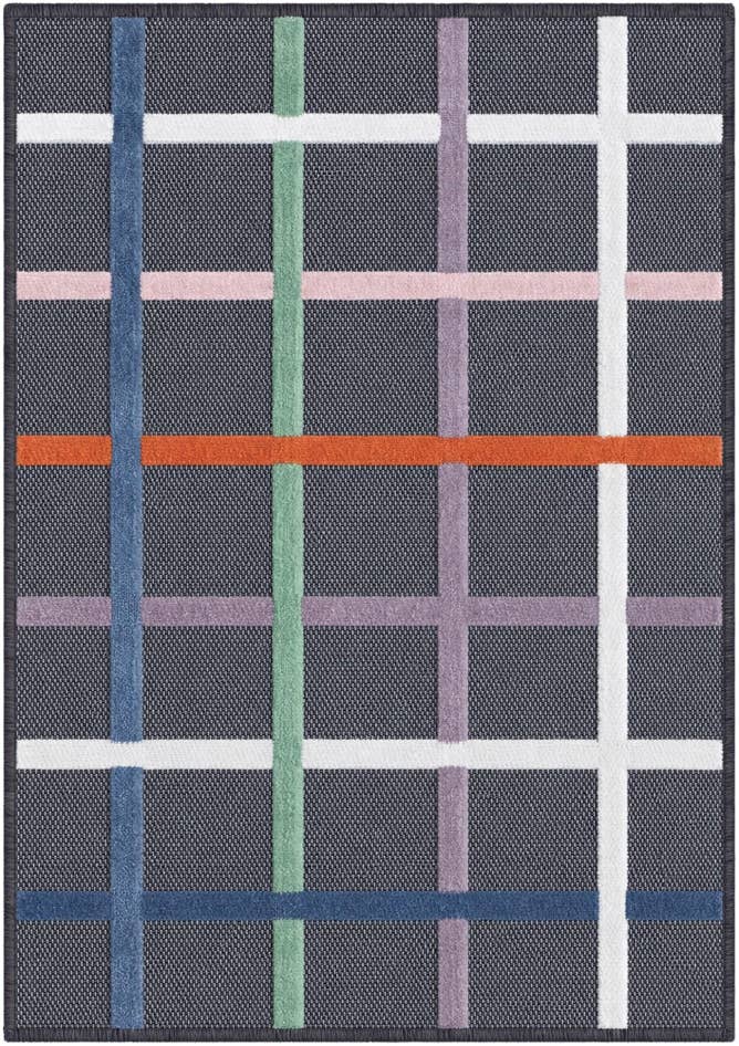 Detail image of 2' 2 x 3' Easy-Clean Checkered Indoor / Outdoor Rug