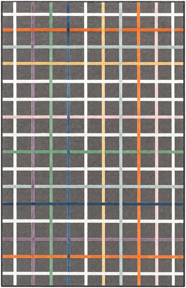 160cm x 245cm Easy-Clean Checkered Indoor / Outdoor Rug