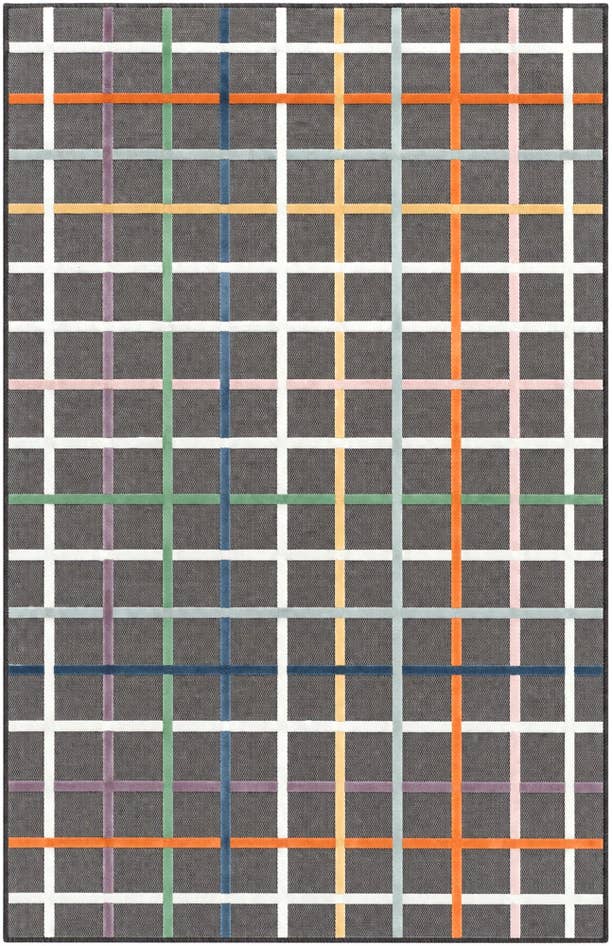 Detail image of 160cm x 245cm Easy-Clean Checkered Indoor / Outdoor Rug