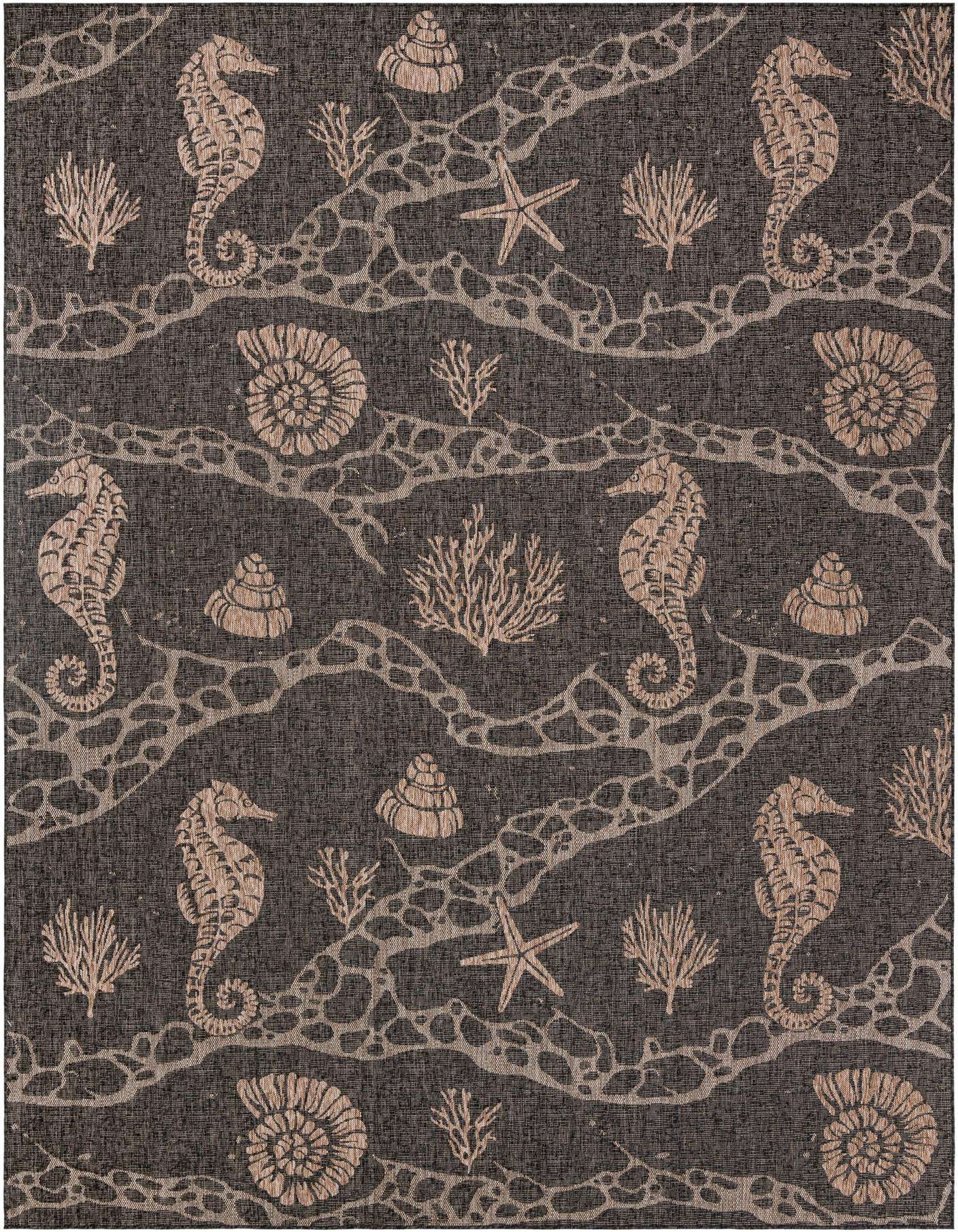 10' x 14' Easy-Clean Coastal Indoor / Outdoor Rug