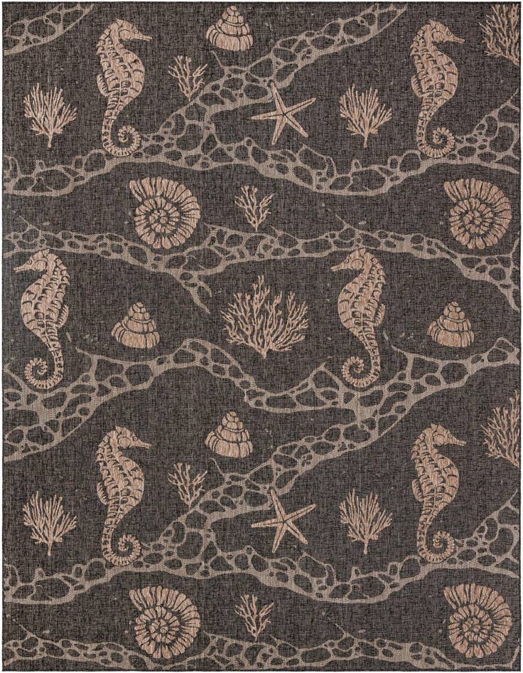 Detail image of 10' x 14' Easy-Clean Coastal Indoor / Outdoor Rug
