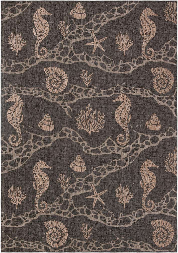 10' x 14' Easy-Clean Coastal Indoor / Outdoor Rug