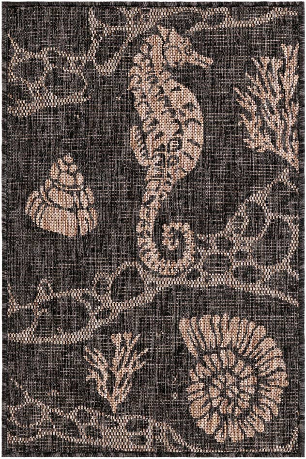 Detail image of 2' x 3' Easy-Clean Coastal Indoor / Outdoor Rug