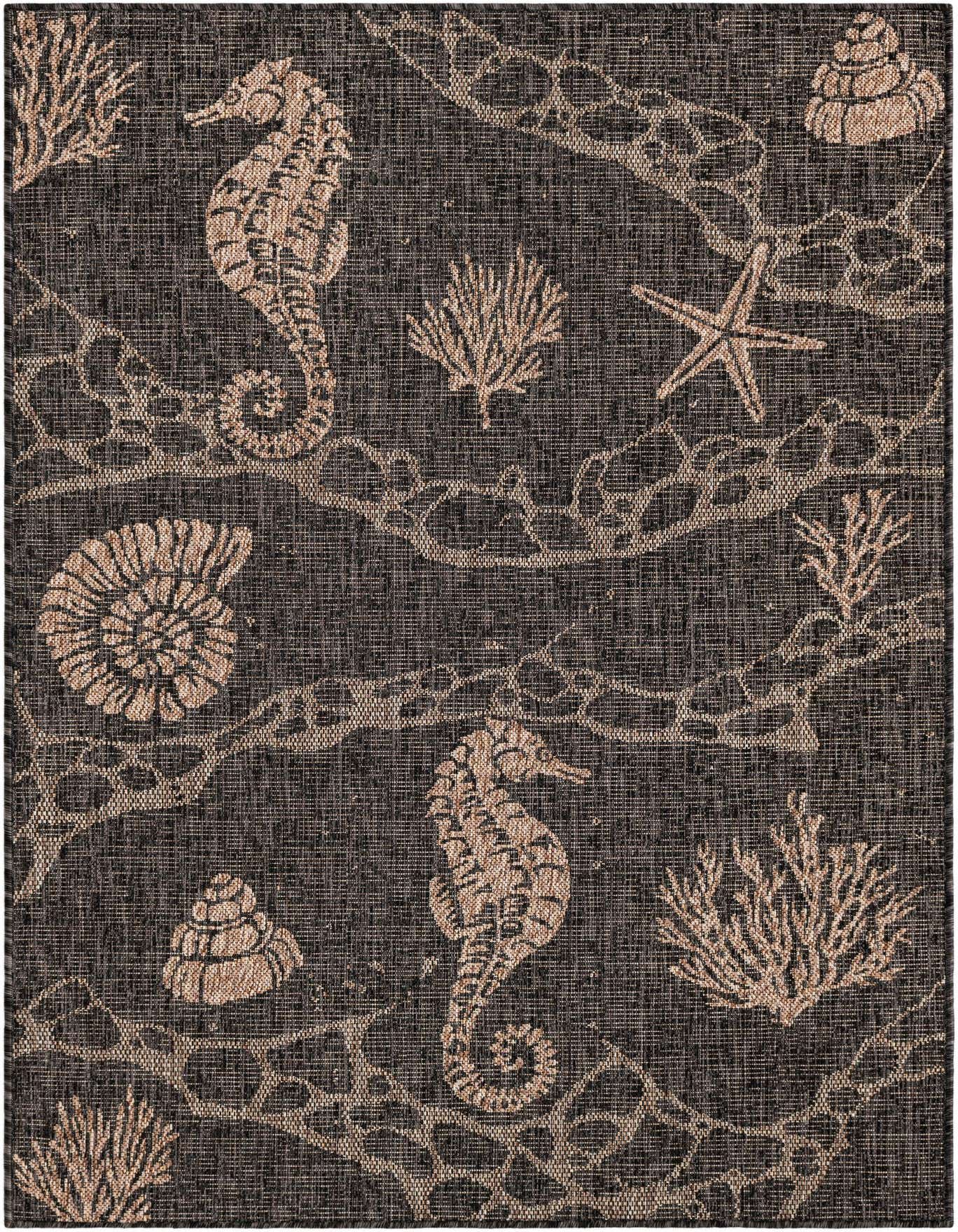 4' x 6' Easy-Clean Coastal Indoor / Outdoor Rug