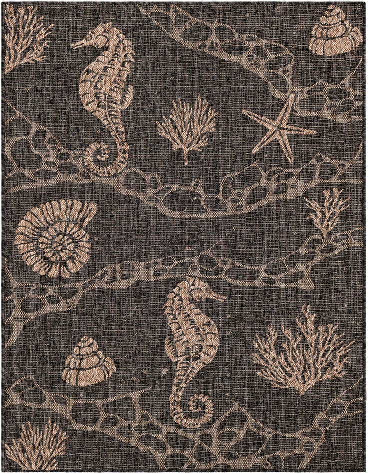 Detail image of 4' x 6' Easy-Clean Coastal Indoor / Outdoor Rug