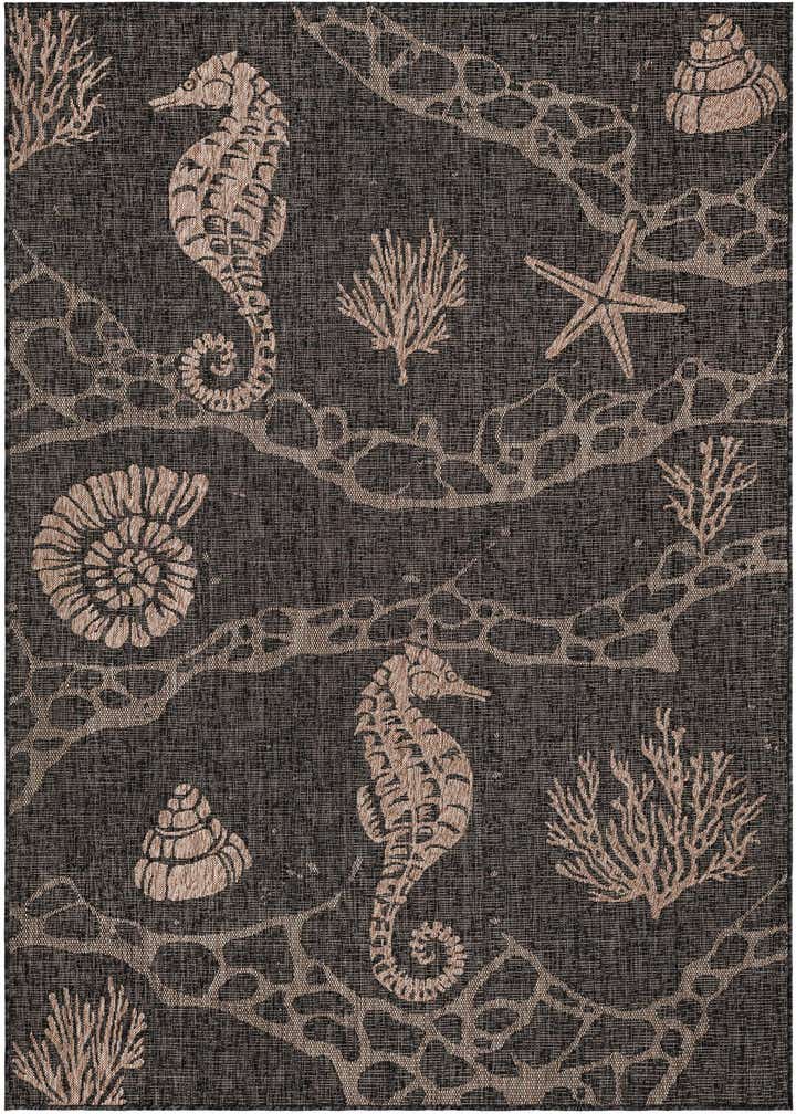 6' x 9' Easy-Clean Coastal Indoor / Outdoor Rug