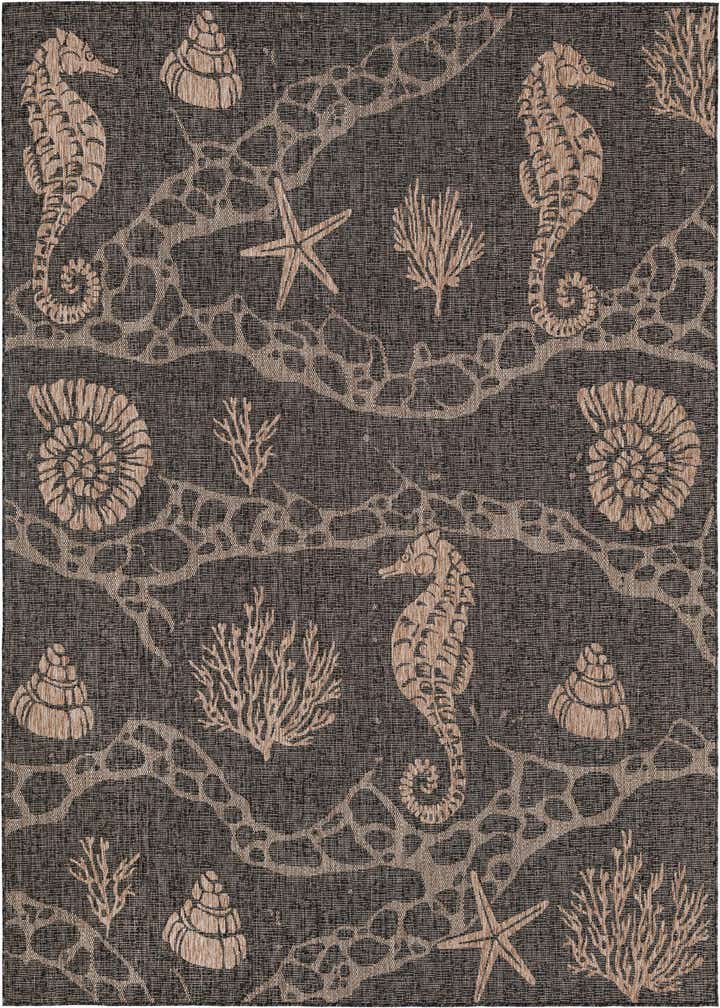 7' 10 x 10' Easy-Clean Coastal Indoor / Outdoor Rug
