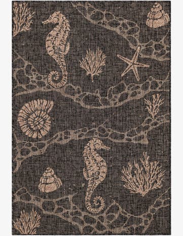 4' x 6' Easy-Clean Coastal Indoor / Outdoor Rug