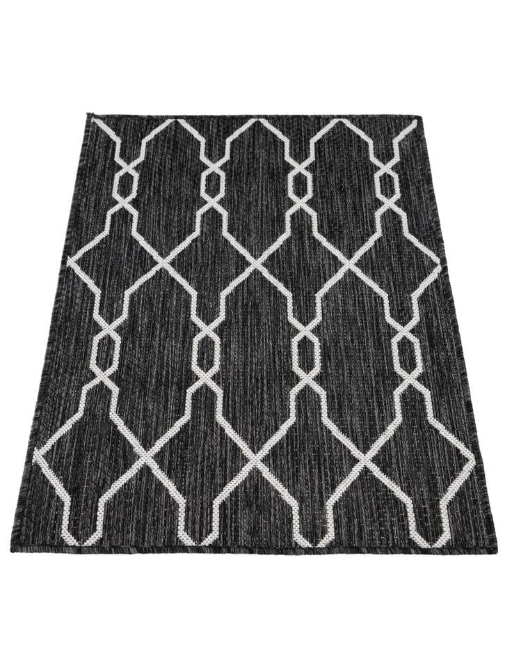 Detail image of 2' 3 x 3' Washable Lattice Indoor / Outdoor Rug