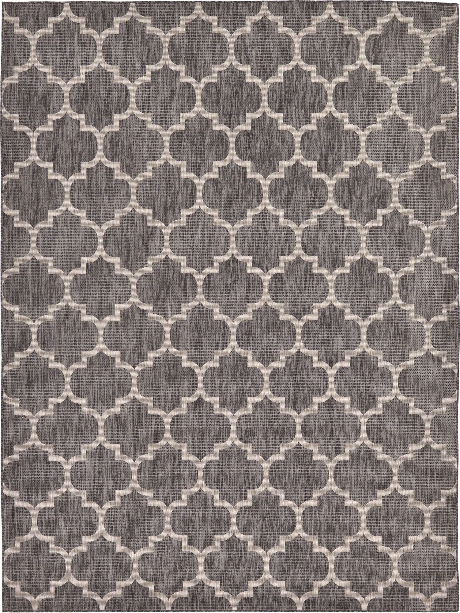 9' x 12' Easy-Clean Lattice Indoor / Outdoor Rug