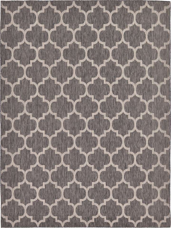 9' x 12' Easy-Clean Lattice Indoor / Outdoor Rug