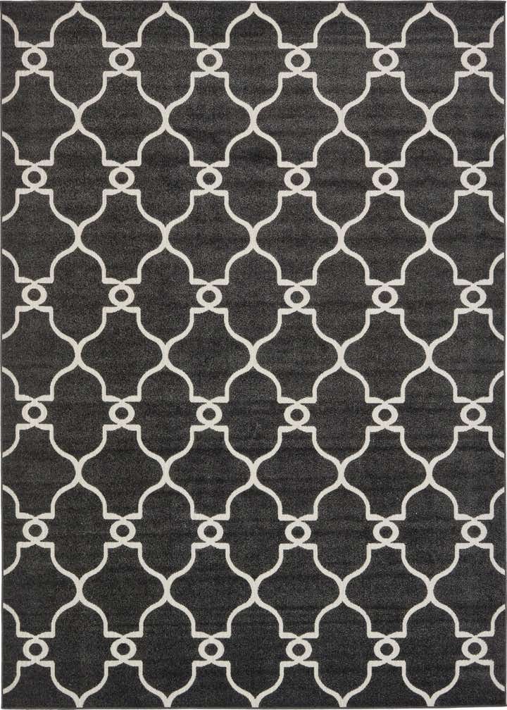 9' x 12' 2 Easy-Clean Lattice Indoor / Outdoor Rug
