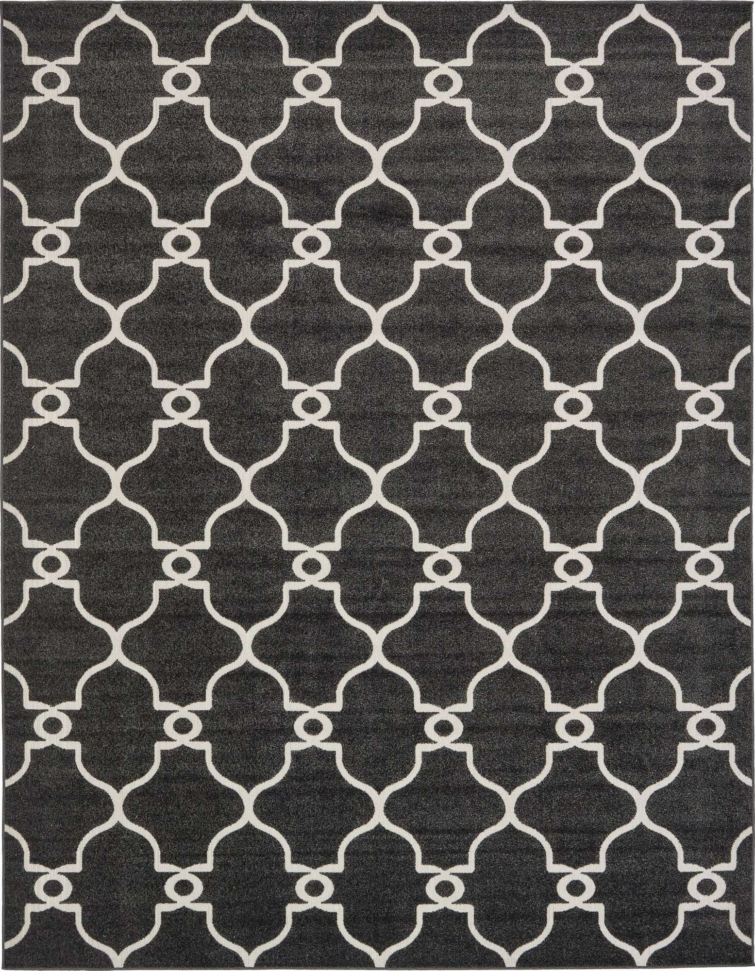 9' x 12' 2 Easy-Clean Lattice Indoor / Outdoor Rug
