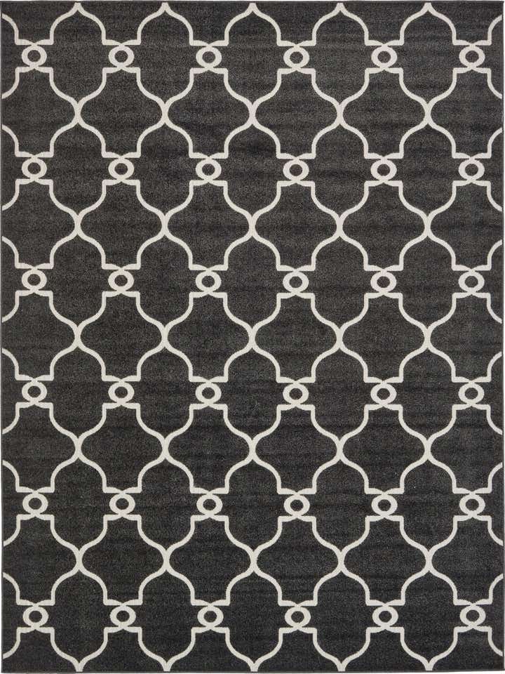 9' x 12' 2 Easy-Clean Lattice Indoor / Outdoor Rug