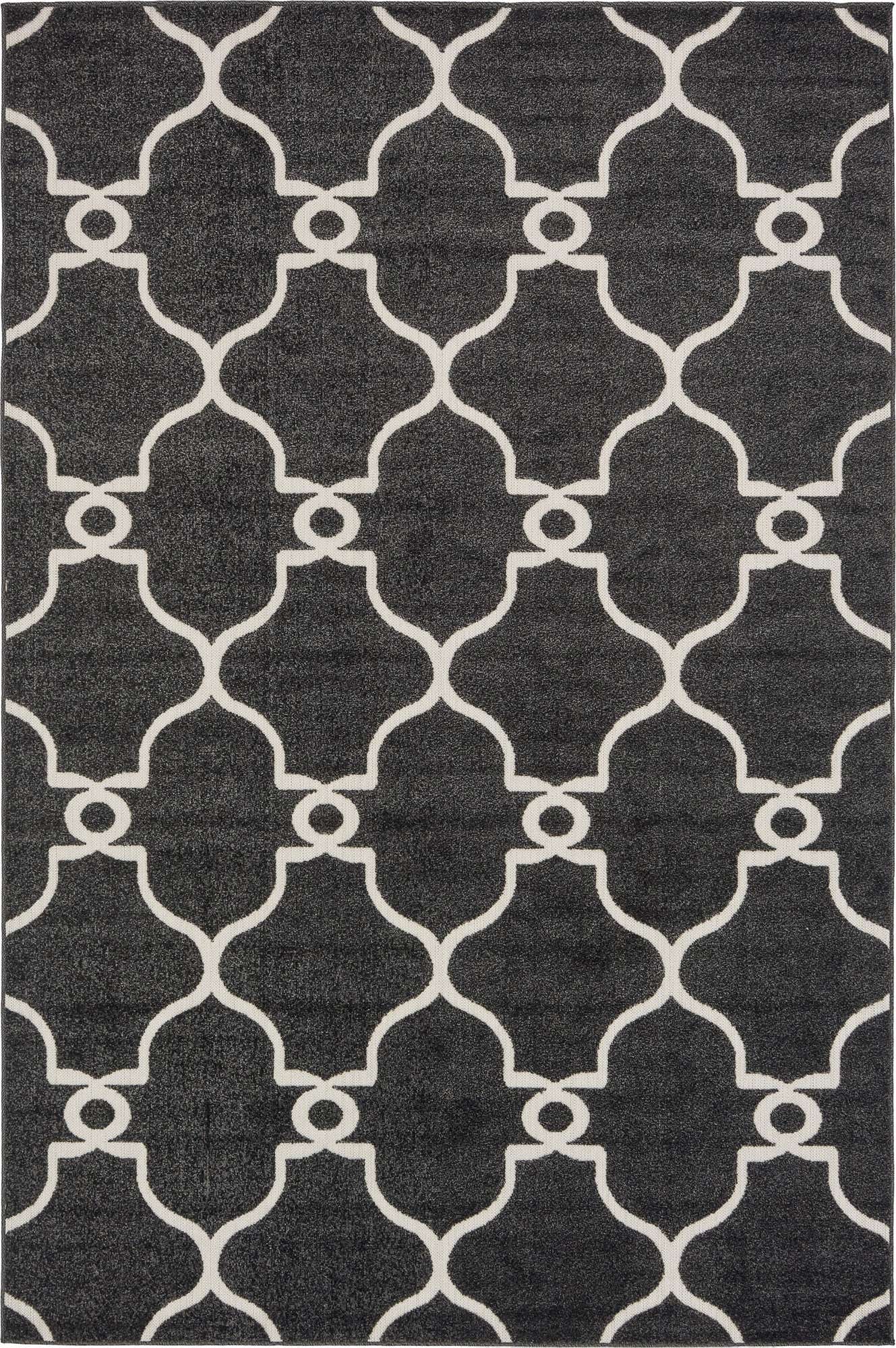 6' x 9' Easy-Clean Lattice Indoor / Outdoor Rug