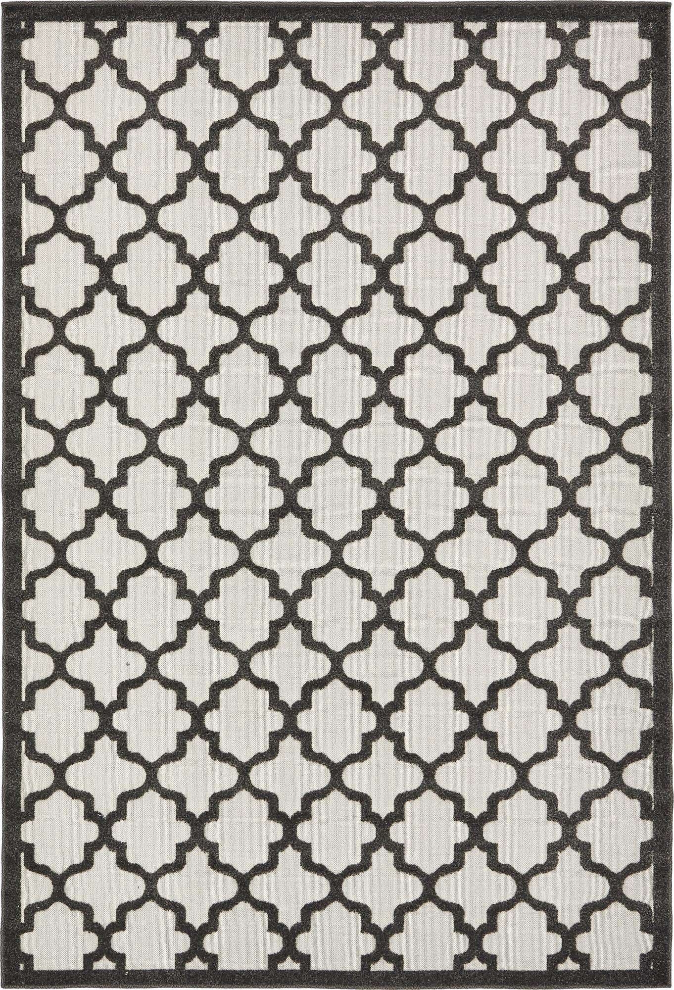 6' x 9' Easy-Clean Lattice Indoor / Outdoor Rug