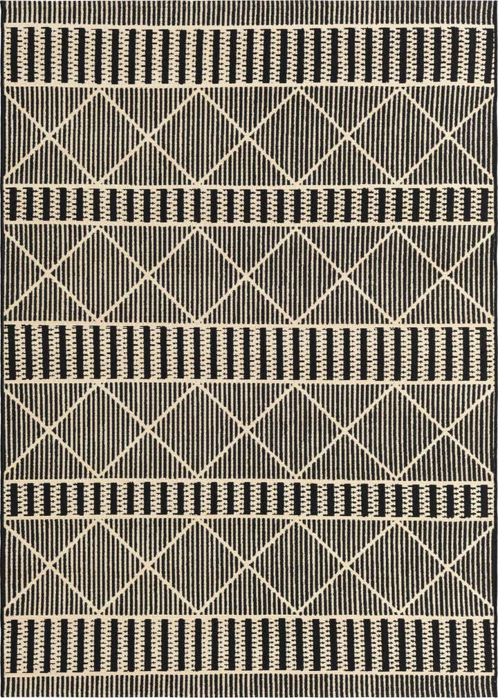 5' 3 x 8' Easy-Clean Lattice Indoor / Outdoor Rug