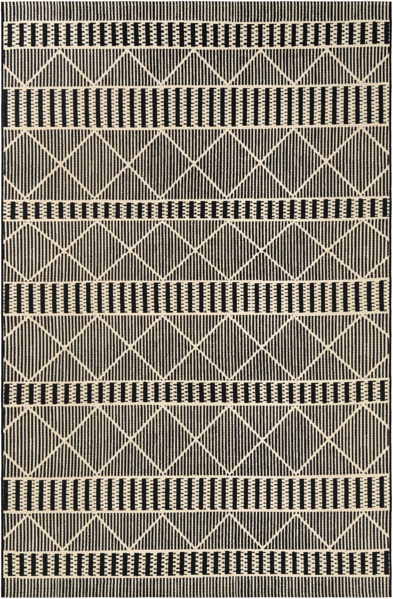 6' x 9' Washable Lattice Indoor / Outdoor Rug