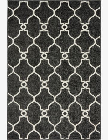 4' x 6' Easy-Clean Lattice Indoor / Outdoor Rug