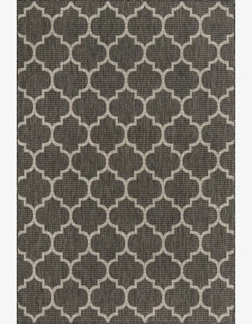 6' x 9' Easy-Clean Lattice Indoor / Outdoor Rug