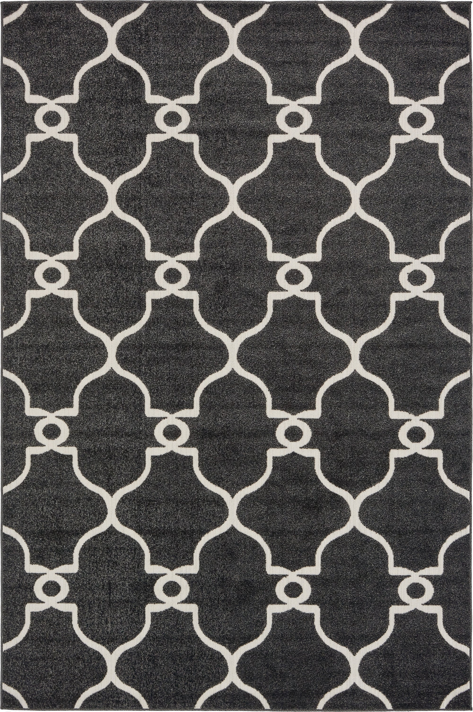 6' x 9' Washable Lattice Indoor / Outdoor Rug