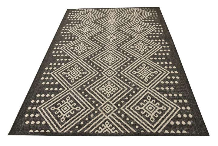 5' 3 x 7' 8 Easy-Clean Modern Indoor / Outdoor Rug