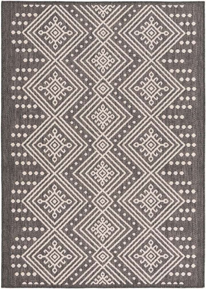 5' 3 x 7' 8 Easy-Clean Modern Indoor / Outdoor Rug
