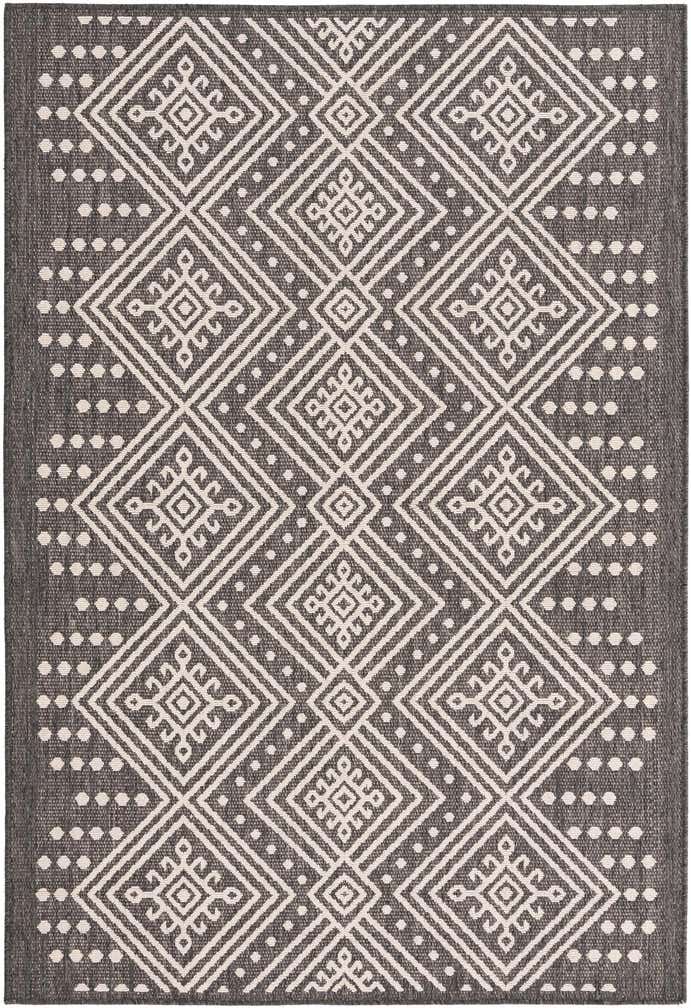 5' 3 x 7' 8 Easy-Clean Modern Indoor / Outdoor Rug