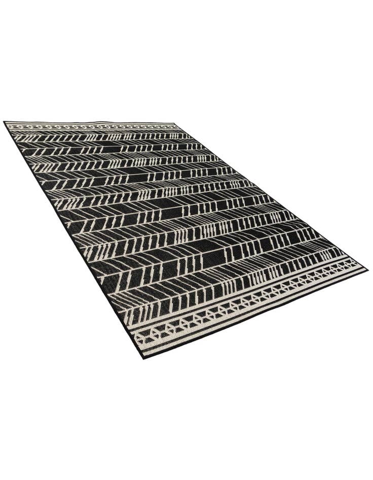 Detail image of 5' 3 x 7' 8 Easy-Clean Modern Indoor / Outdoor Rug