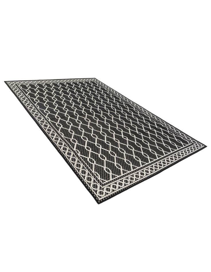 Detail image of 5' 3 x 7' 8  Washable Modern Indoor / Outdoor Rug